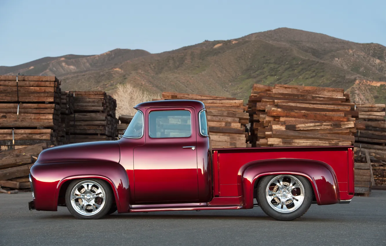 Фото обои Ford, red, tuning, X-100, Bodie Stroud