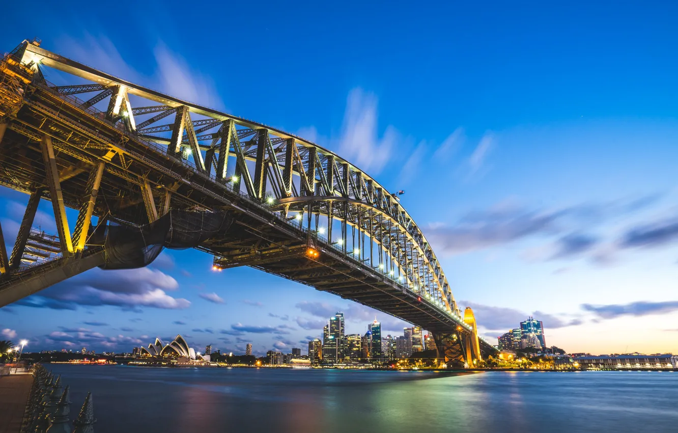 Фото обои Мост, Город, Сидней