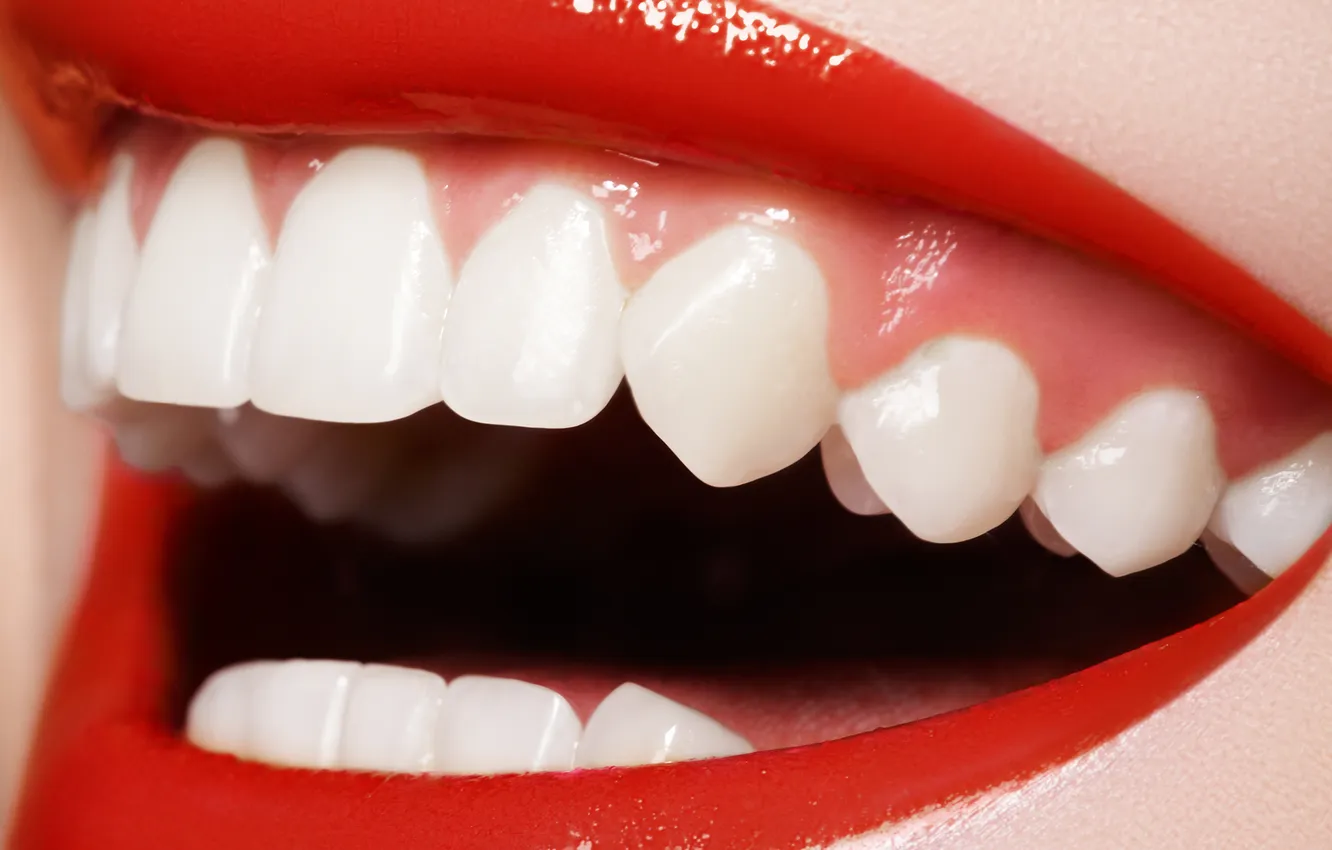 Фото обои smile, lips, teeth