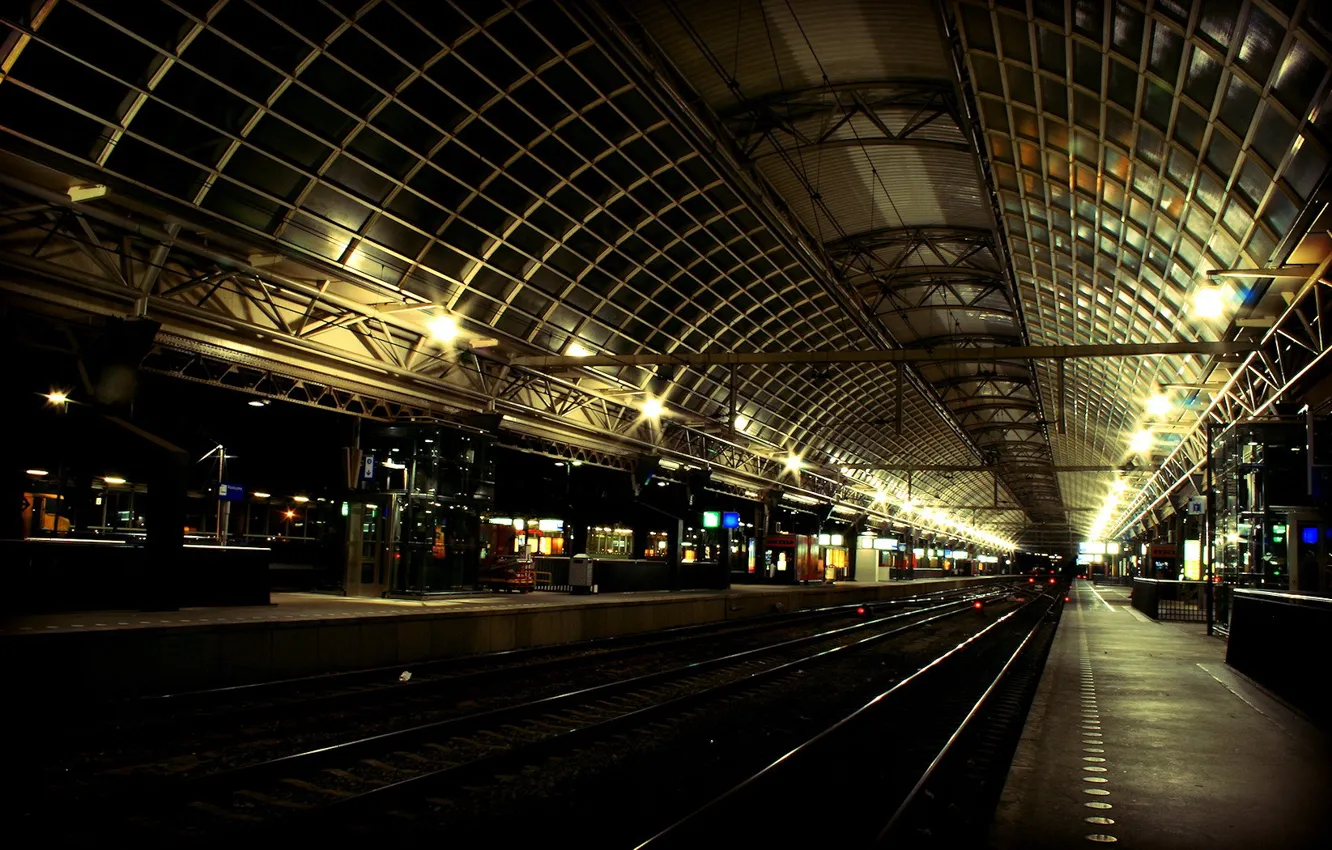 Фото обои ржд, вокзал, поезд
