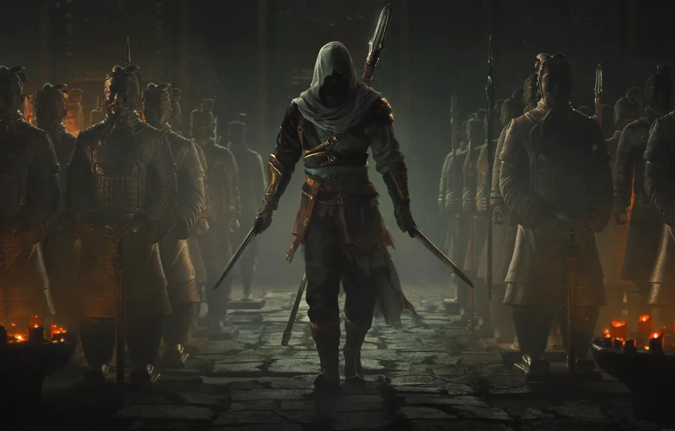 Фото обои Assassin's Creed, Кредо Убийцы, Багдад, Assassin's Creed Mirage, Басим, Скрытый клинок