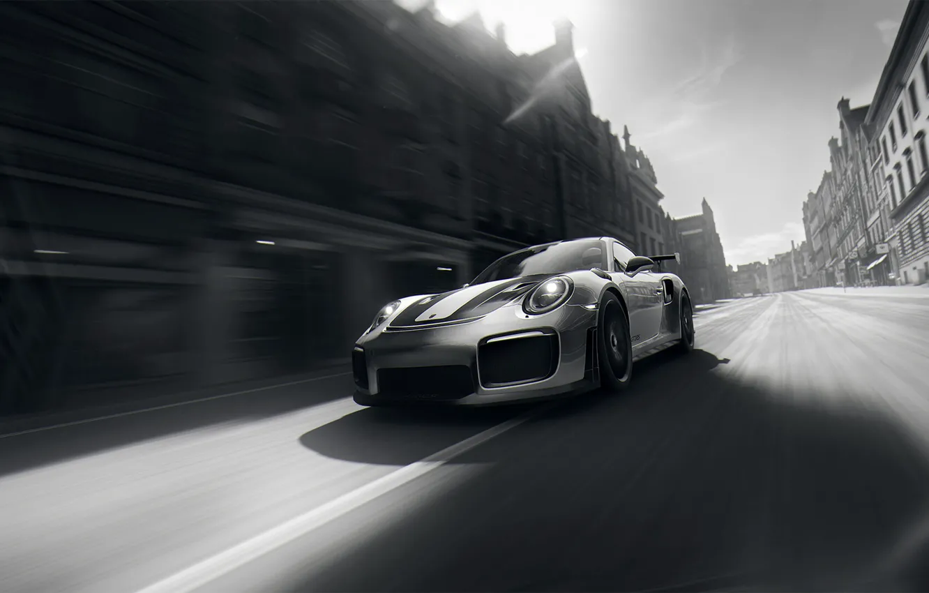 Фото обои Авто, Машина, Car, Porsche 911, Спорткар, Sportcar, Game Art, Mikhail Sharov