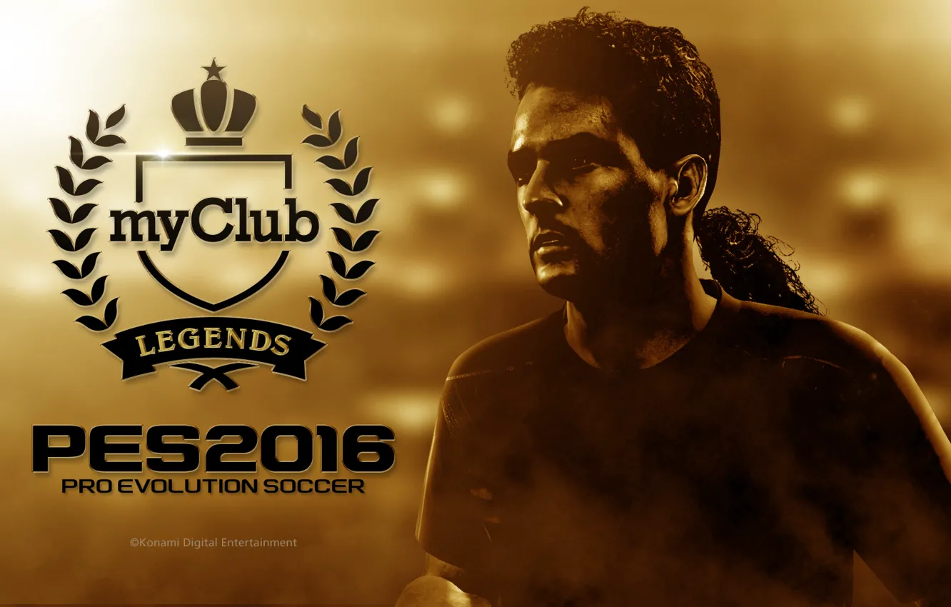 Фото обои Италия, Legends, Легенда, pro evolution soccer, Pes 2016, Konami Digital Entertainment, Baggio, my club