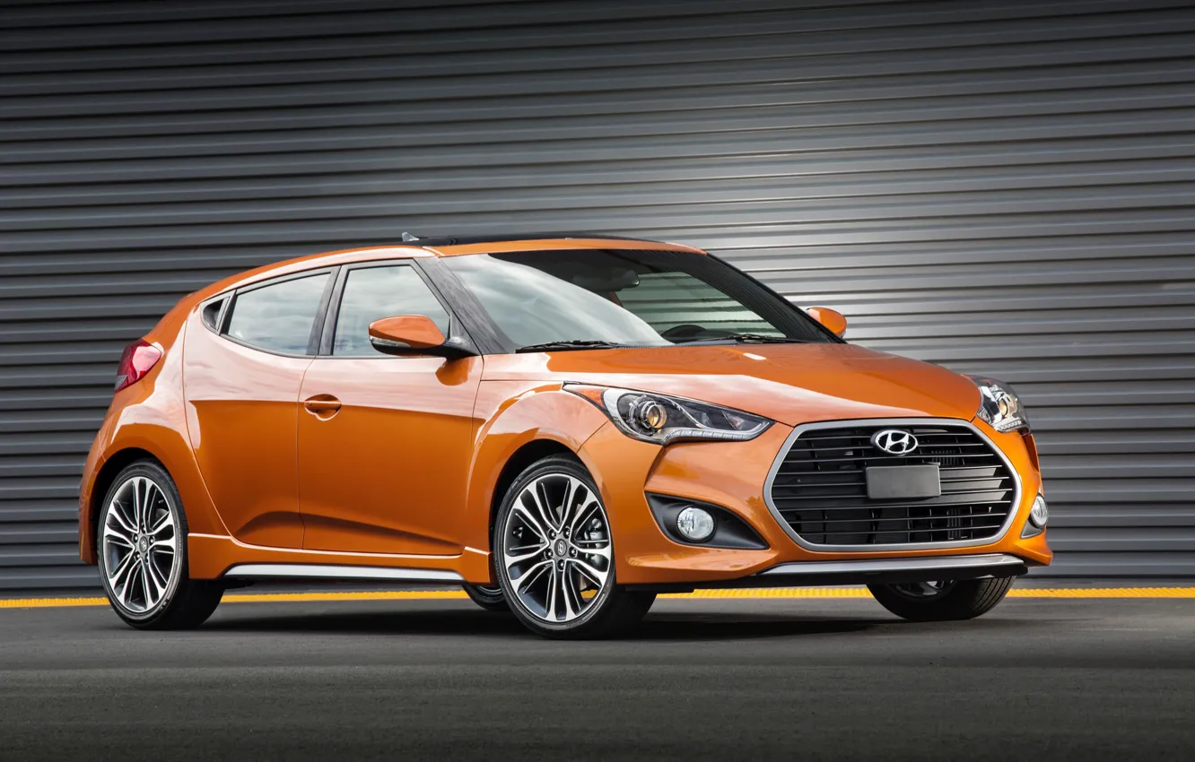 Фото обои Hyundai, Turbo, US-spec, Veloster, велостер, 2015, хундай