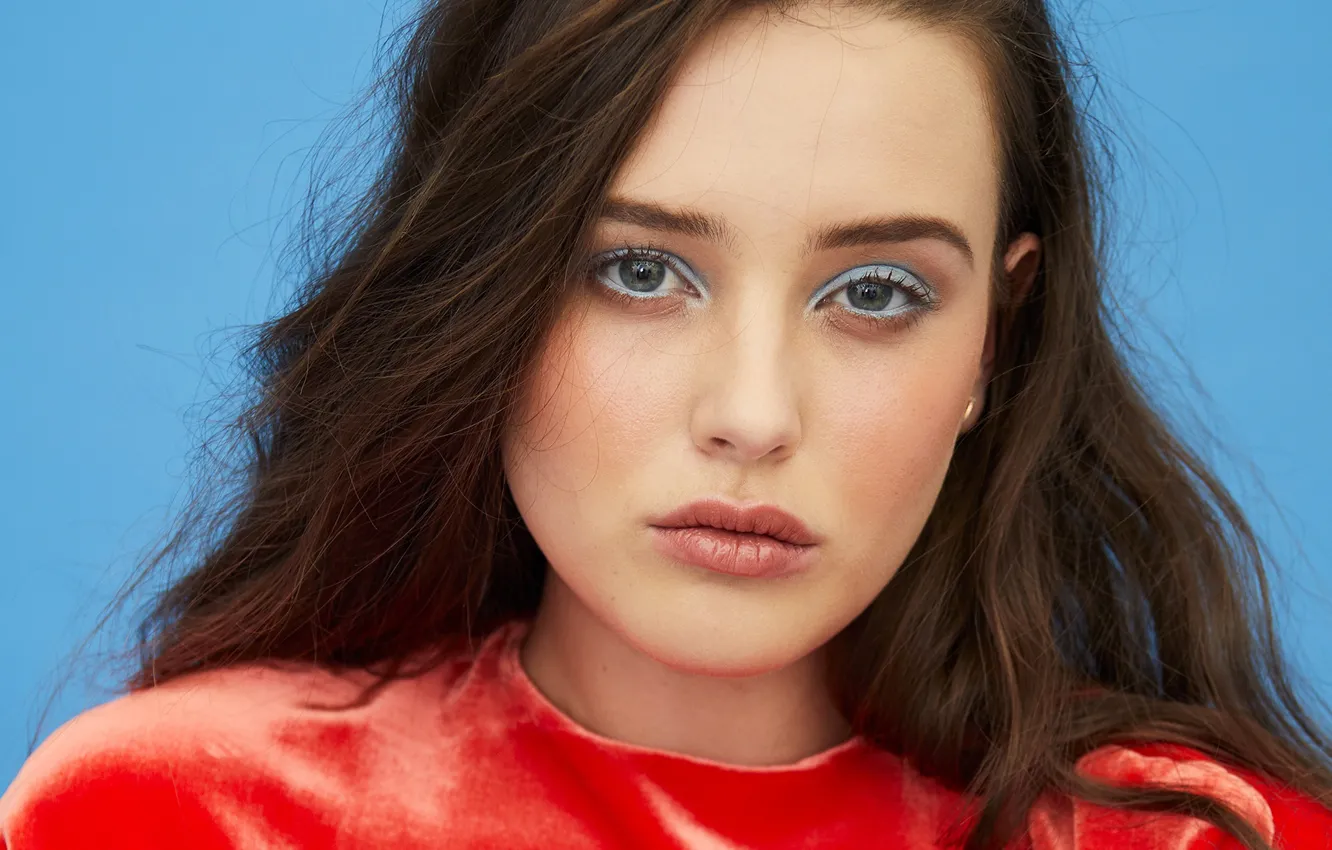 Фото обои взгляд, девушка, лицо, макияж, Katherine Langford, Maire Claire