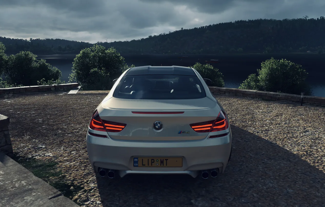 Фото обои HDR, BMW, Clouds, Wood, Coupe, Lights, Game, Sunshine