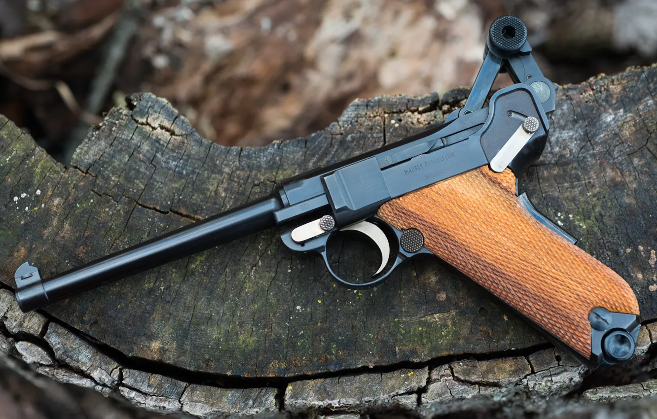 Фото обои Пистолет Люгера, 9 мм, Luger Parabellum 30