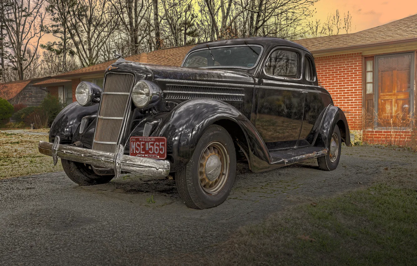 Фото обои ретро, классика, 1935, Dodge Coupe