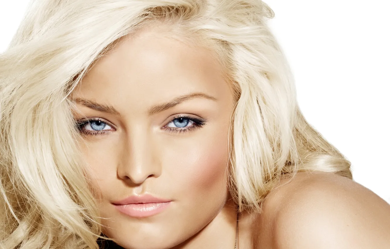 Фото обои девушка, блондинка, красивая