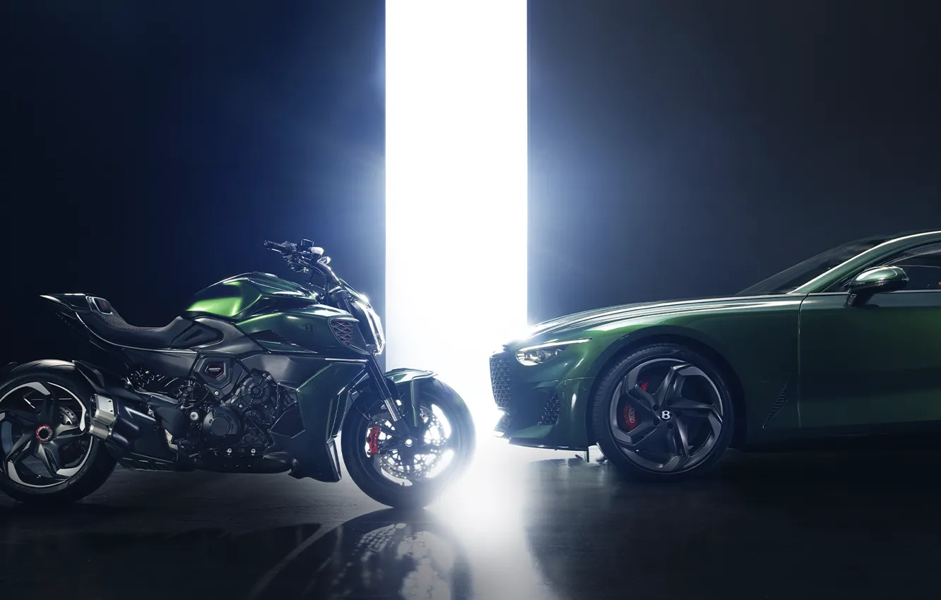 Фото обои Bentley, Car, Limited Edition, Motorcycle, Ducati Diavel