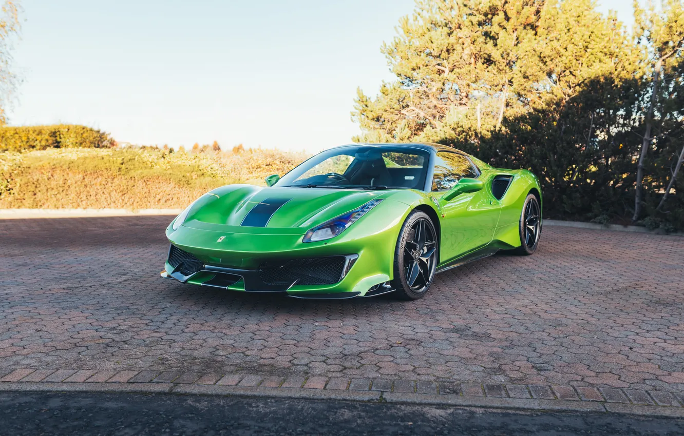 Фото обои Ferrari, 488, 2020, Ferrari 488 Pista Spider Tailor Made