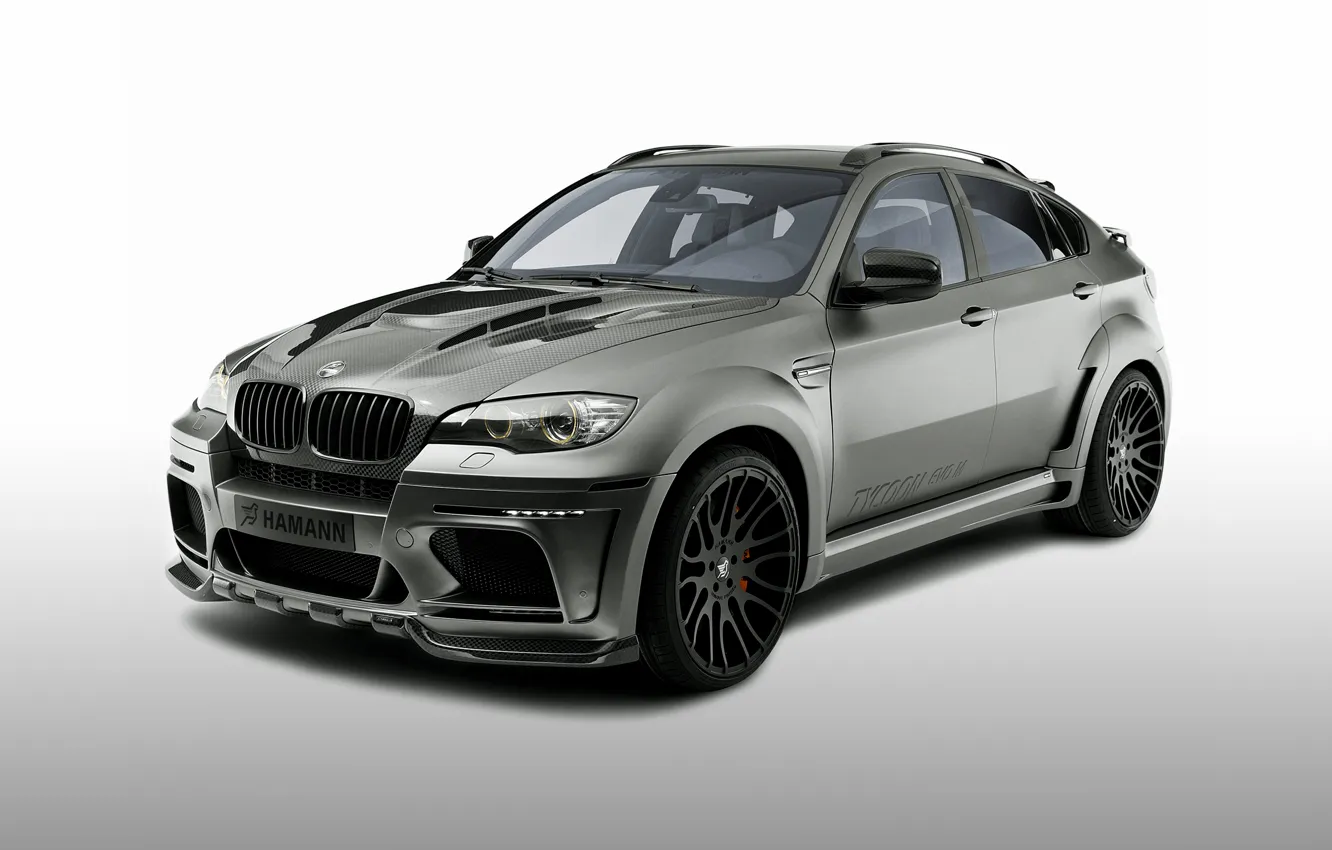 Фото обои бмв, BMW, черный фон, Hamann, X6 M, Е71