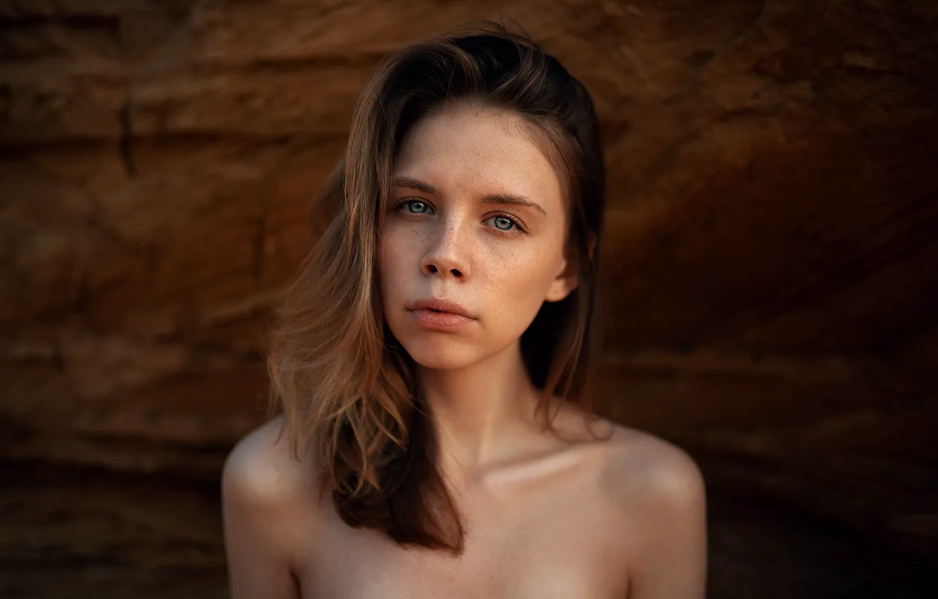 Фото обои девушка, портрет, Лена, Максим Густарёв