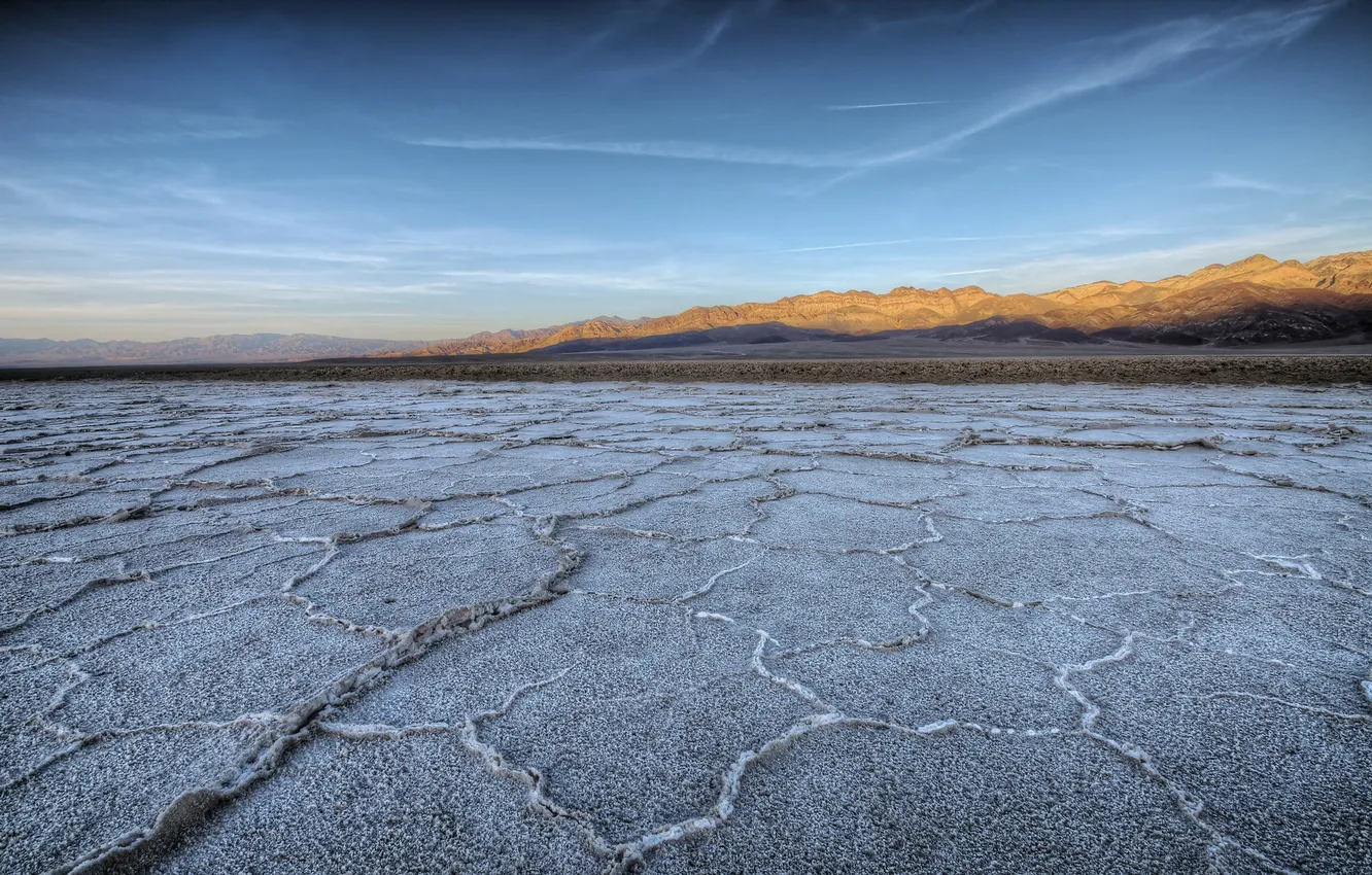 Фото обои United States, California, Badwater Sunset