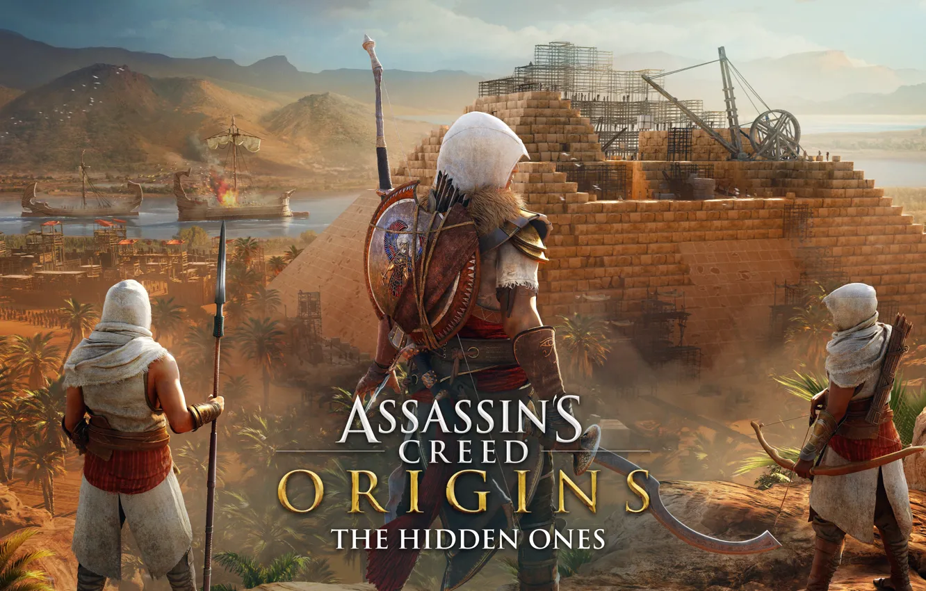 Фото обои египет, ассасин, Байек, Assassins Creed Origins, Истоки