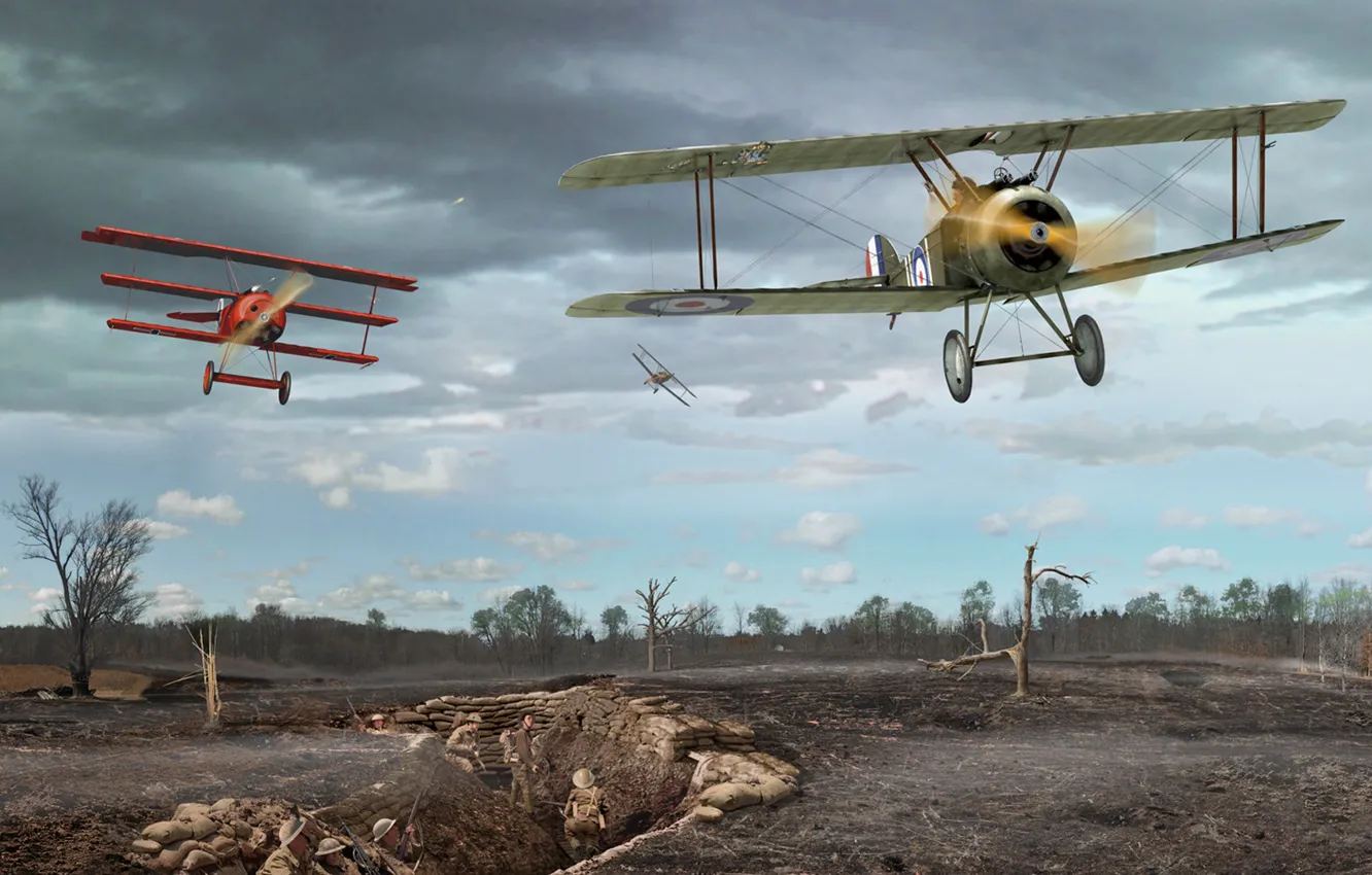 Фото обои Первая мировая война, Манфред фон, Рихтгофен, Германская империя, германский лётчик-истребитель, Manfred Albrecht Freiherr von Richthofen