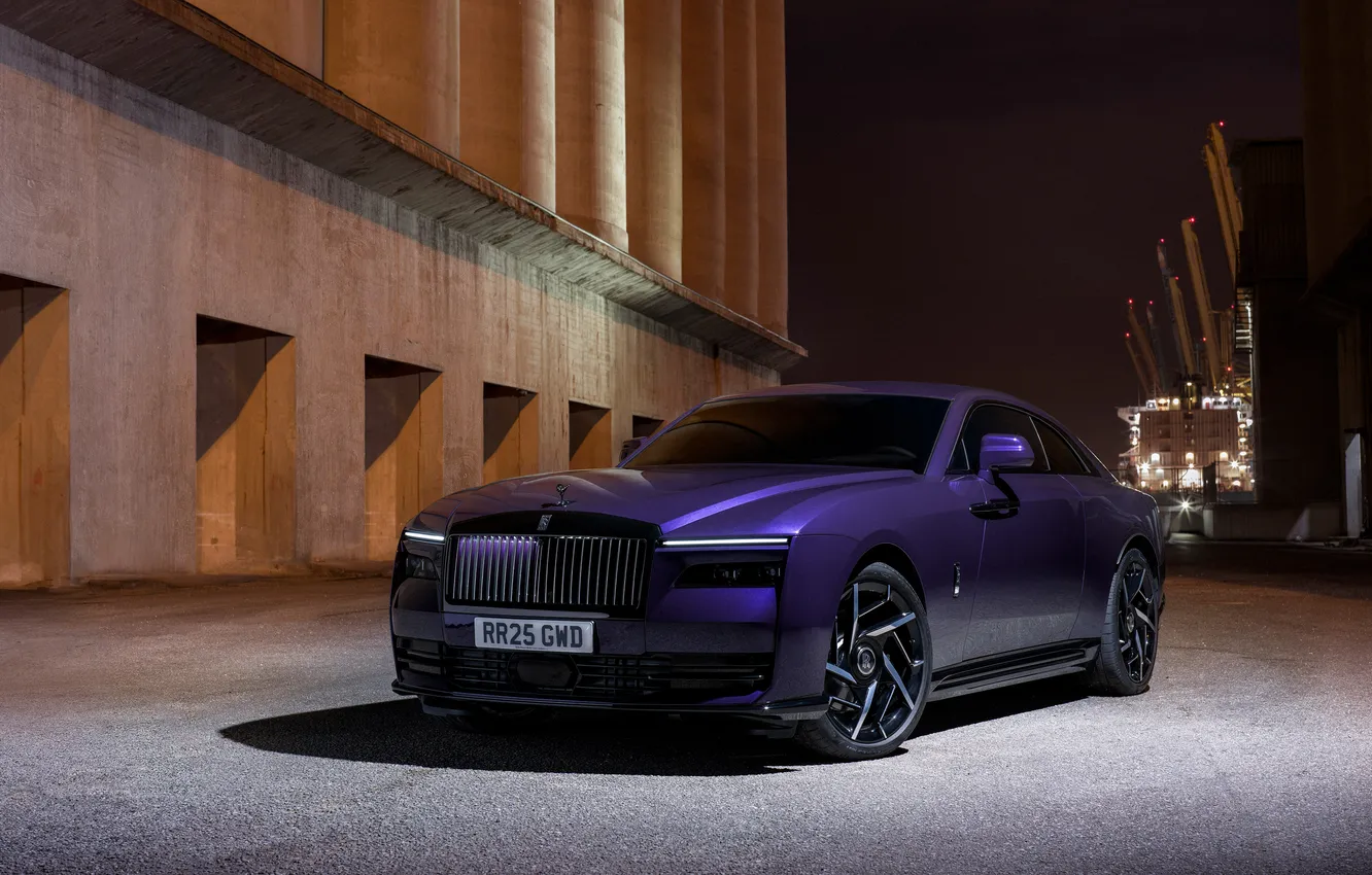 Фото обои Royce, Rolls, Spectre, Black Badge