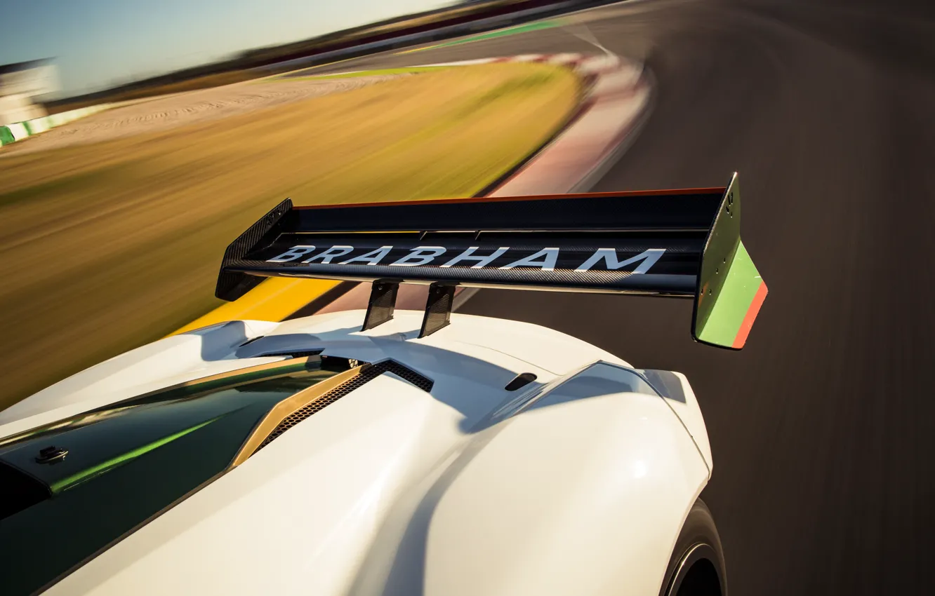 Фото обои close-up, Brabham, BT62, Brabham BT62, rear wing