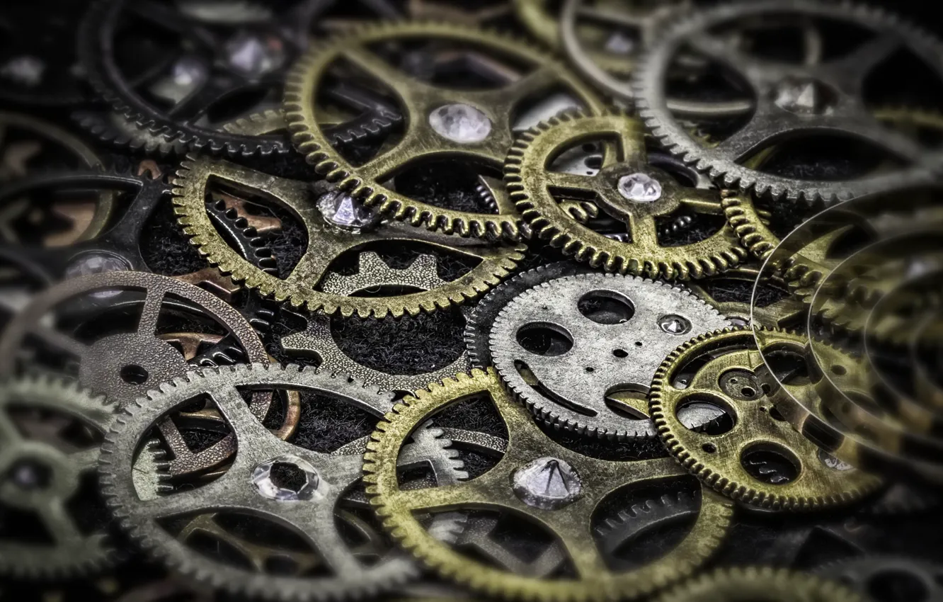 Фото обои макро, фон, Gear