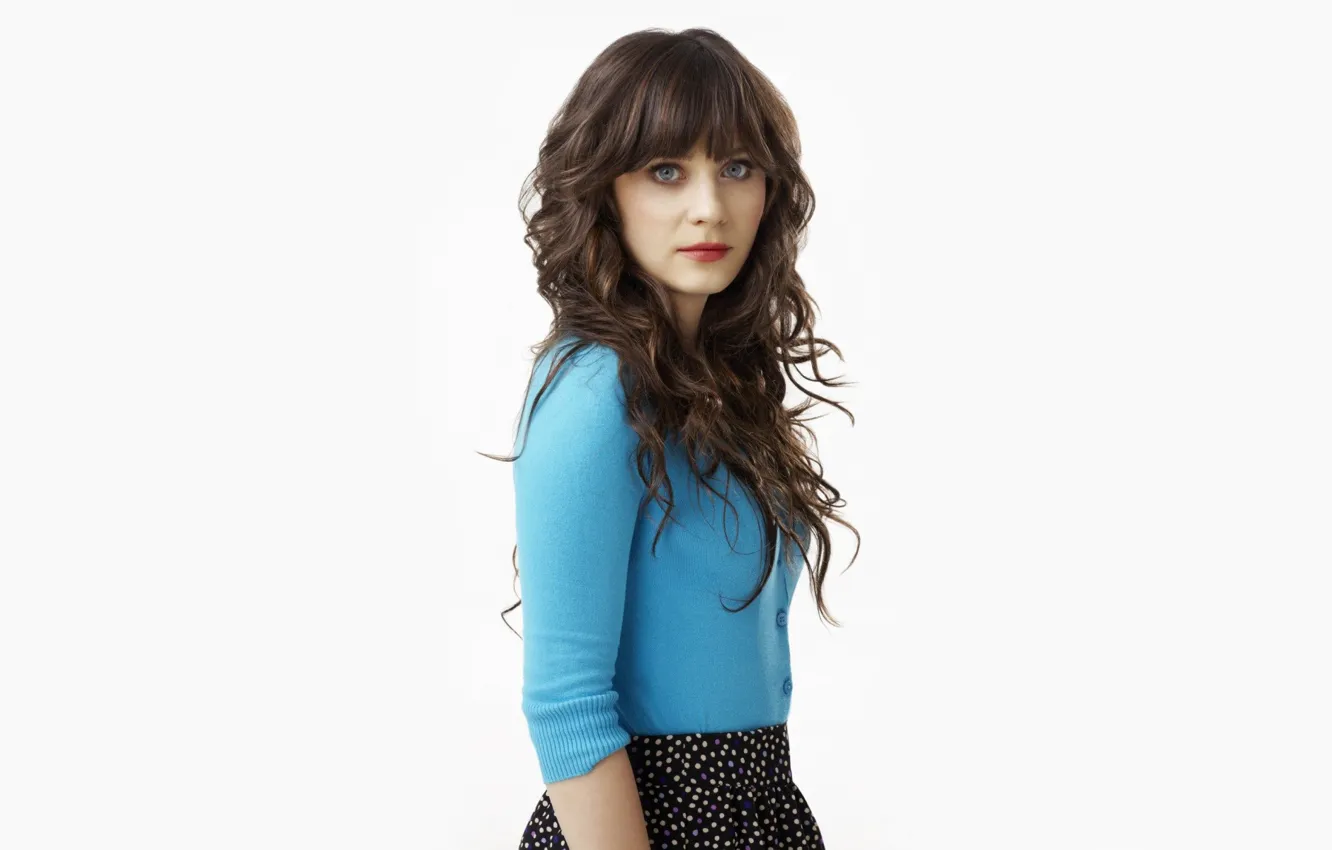 Фото обои актриса, Zooey Deschanel, Зои Дешанель
