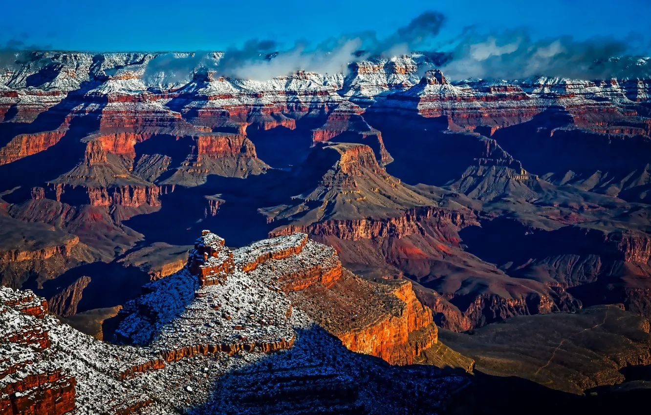 Фото обои утро, США, Arizona, Grand Canyon, Grand Canyon National Park