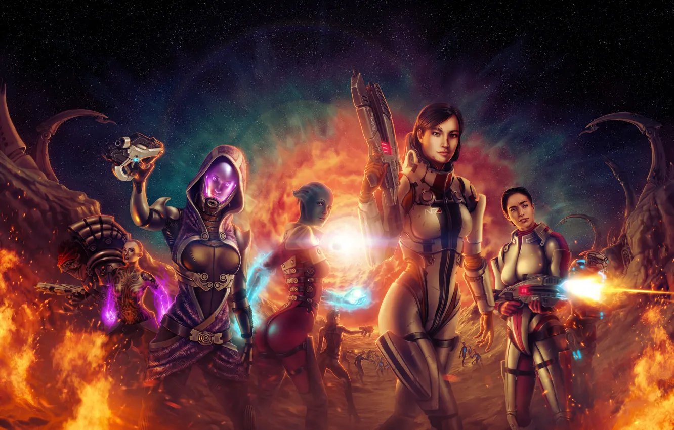 Фото обои персонажи, MassEffect, EndGame
