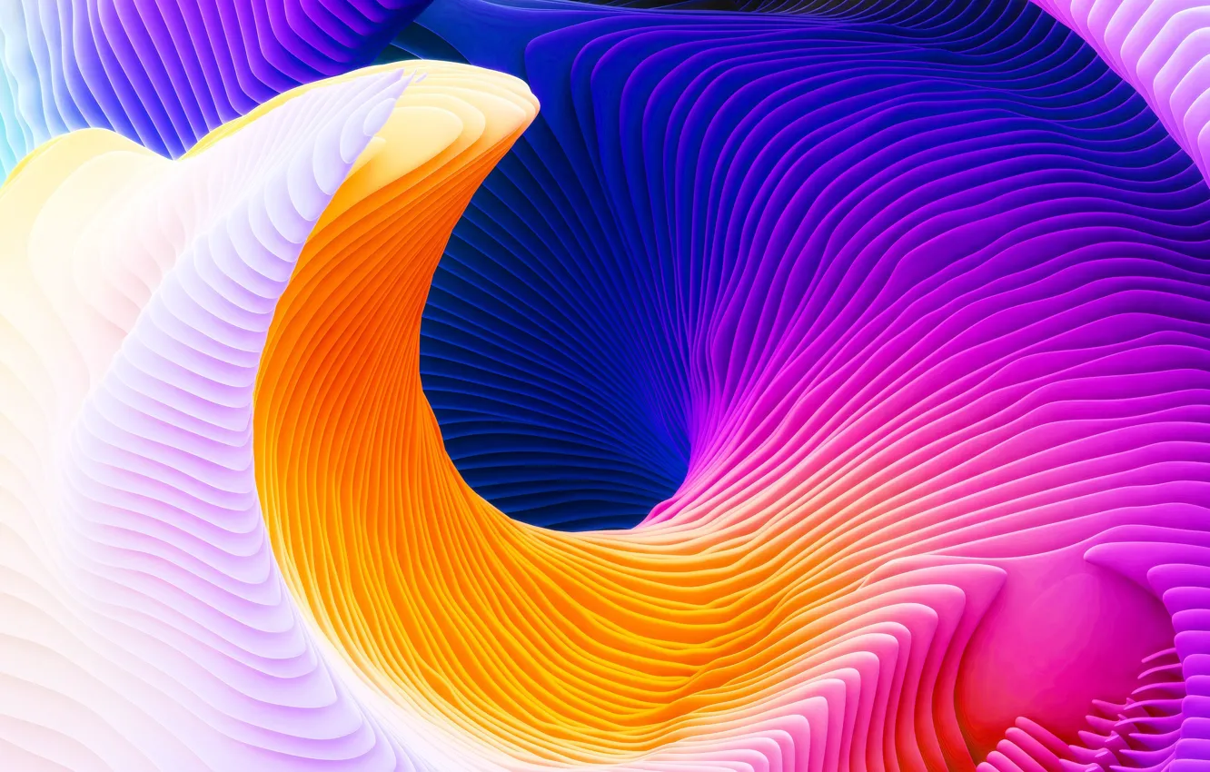 Фото обои краски, Apple, color, abstraction, Macbook Pro Retina, 2016, macOS
