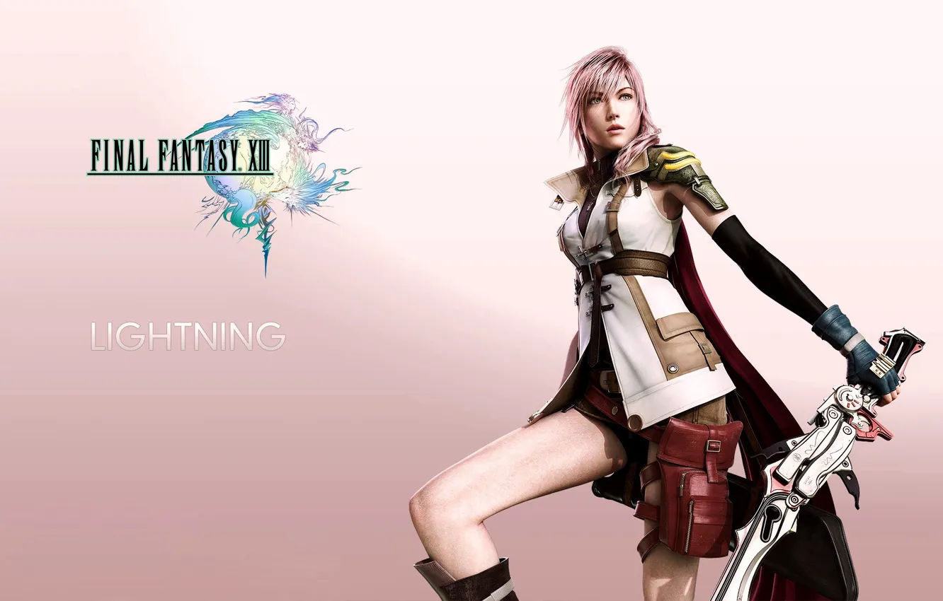 Фото обои Лайтнинг, Final Fantasy XIII, Последняя Фантазия 13, Lightning, Эл Си