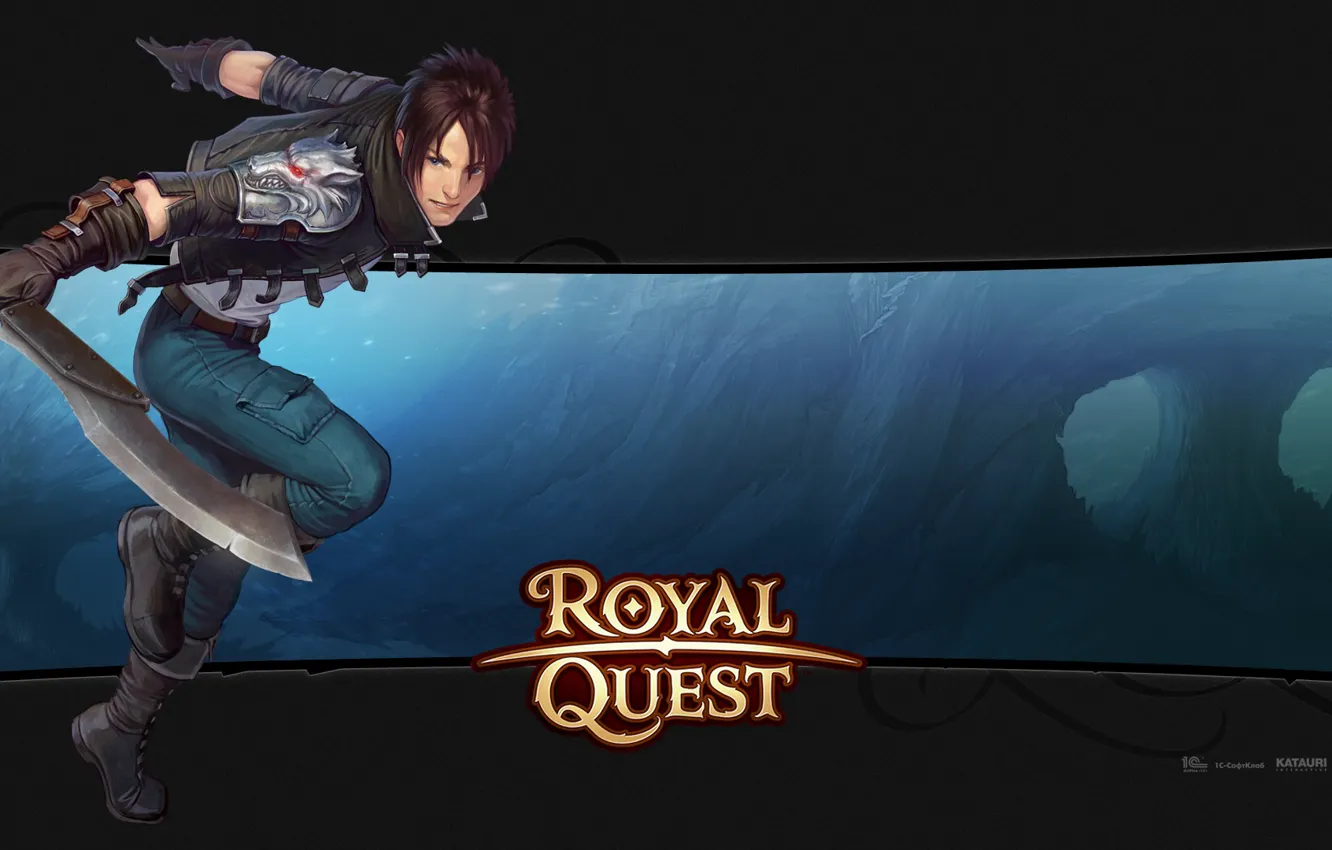 Фото обои меч, парень, Royal Quest, Katauri Interactive