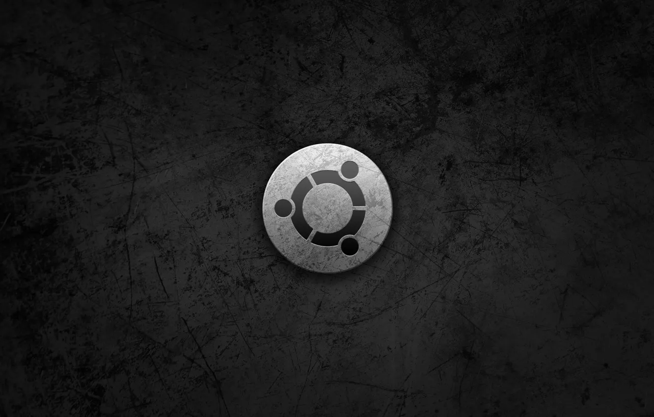 Фото обои Metal, logo, style, Ubuntu
