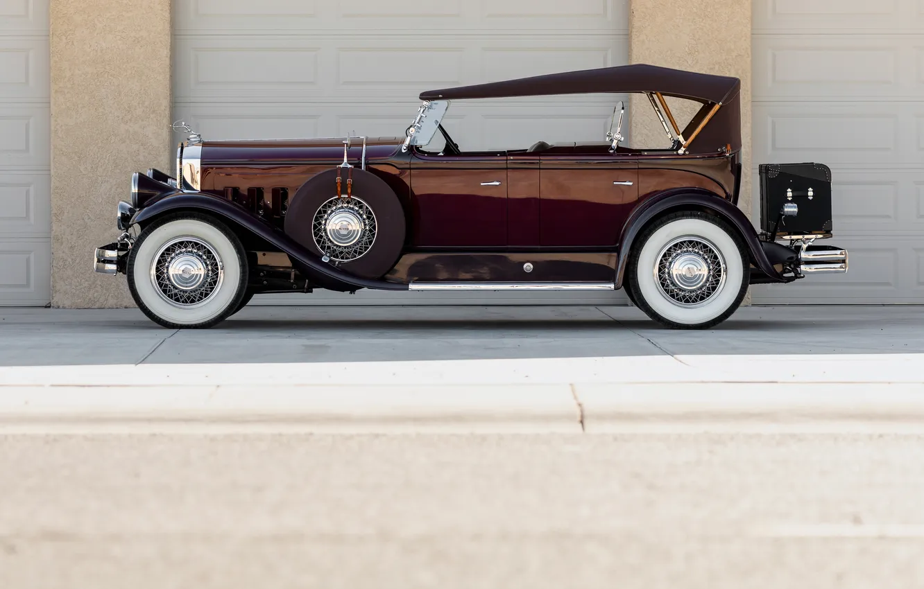 Фото обои Sport, ретро автомобили, 1930, Phaeton, Pierce-Arrow, Model B, retro cars, Pierce-Arrow Model B Sport
