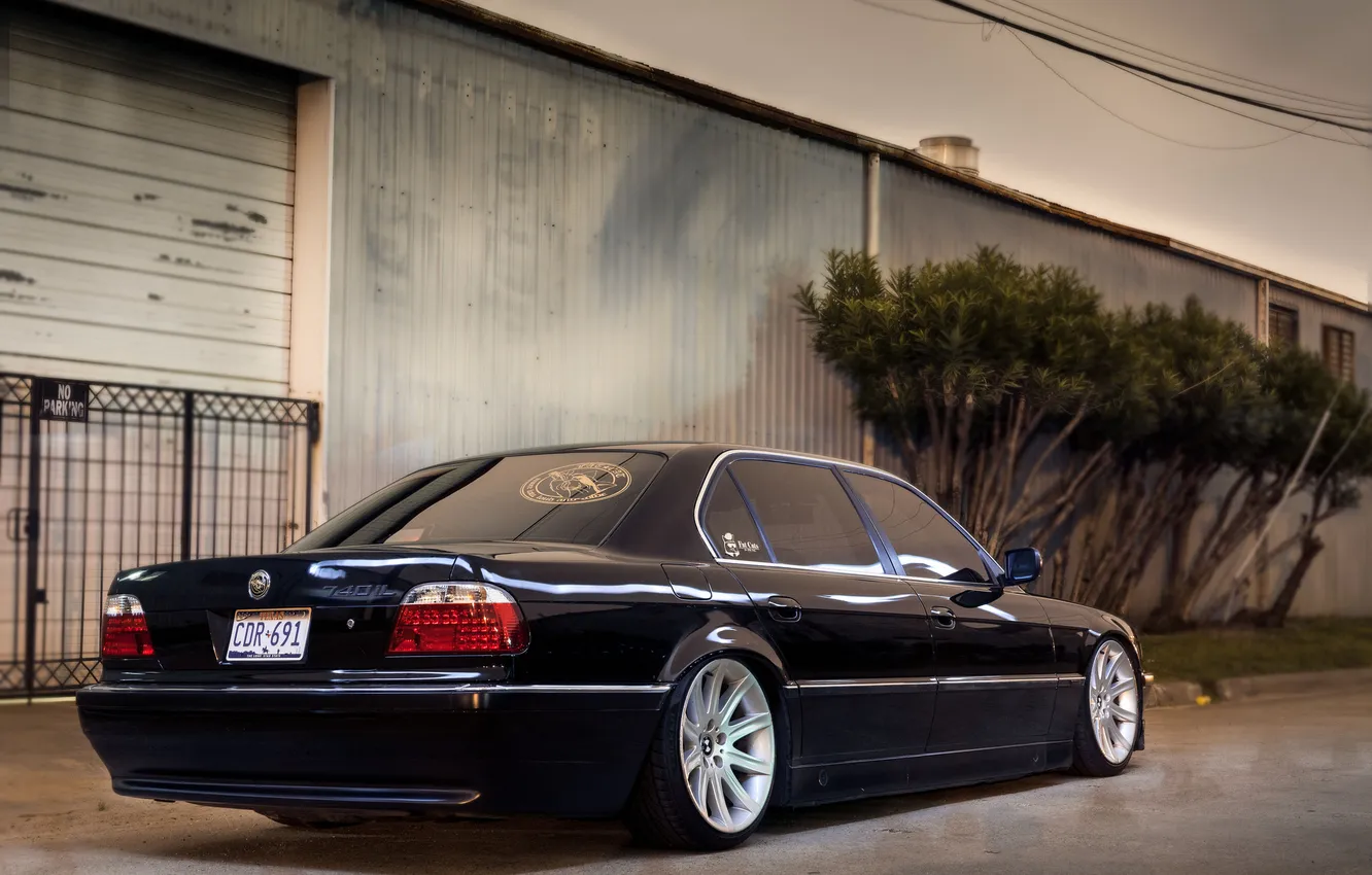 Фото обои бумер, e38, stance, bmw 740