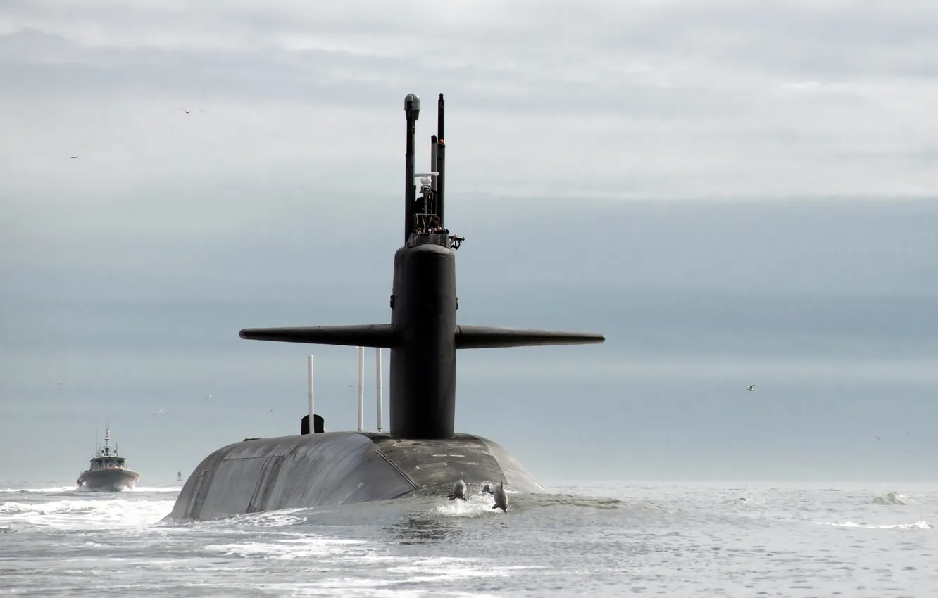 Фото обои море, оружие, лодка, USS Tennessee (SSBN 734)