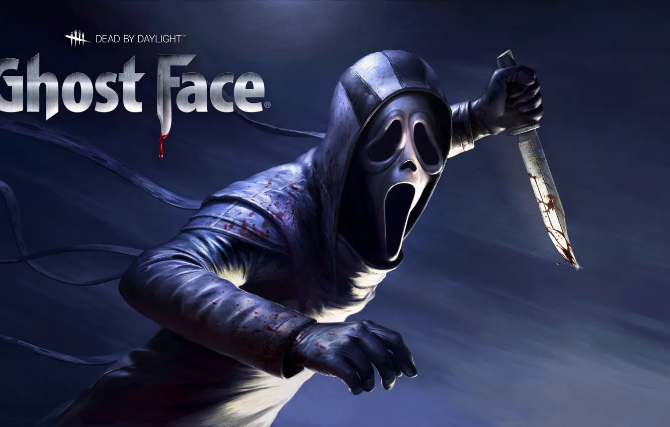 Фото обои Scream, Mask, Knife, Dead by Daylight, Ghost face