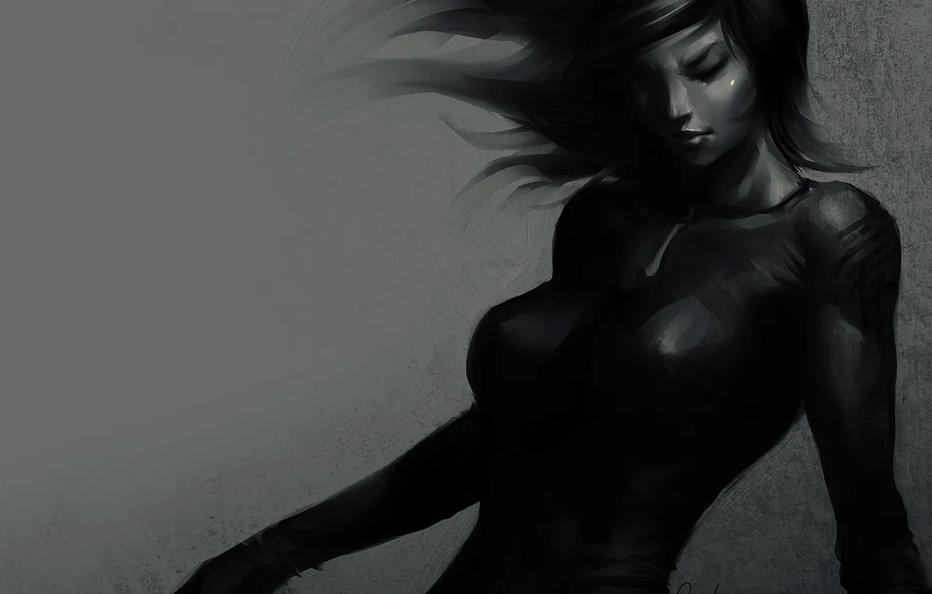 Фото обои девушка, Stanley Lau, в движении, Artgerm