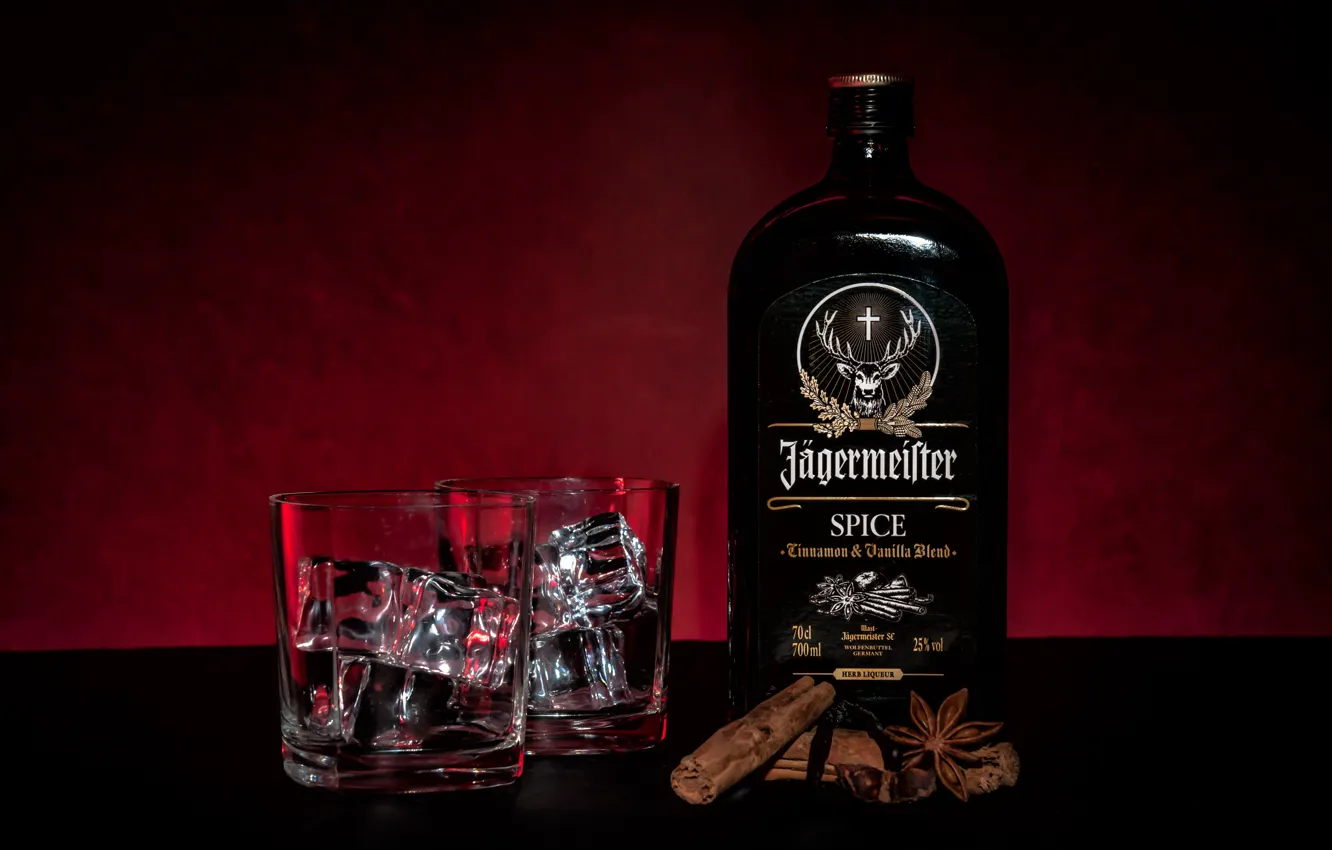 Фото обои Jagermeister Spice, alcohol, drink, bottle