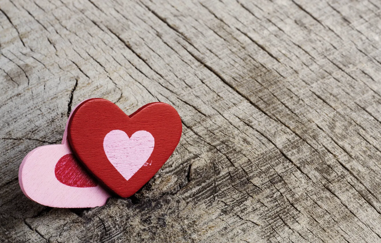 Фото обои дерево, минимализм, сердечки, minimalism, wood, hearts, деревянный фон, wood background