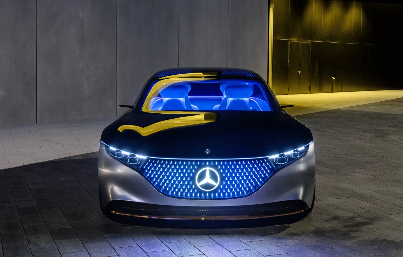 Фото обои Mercedes-Benz, концепткар, Vision EQS
