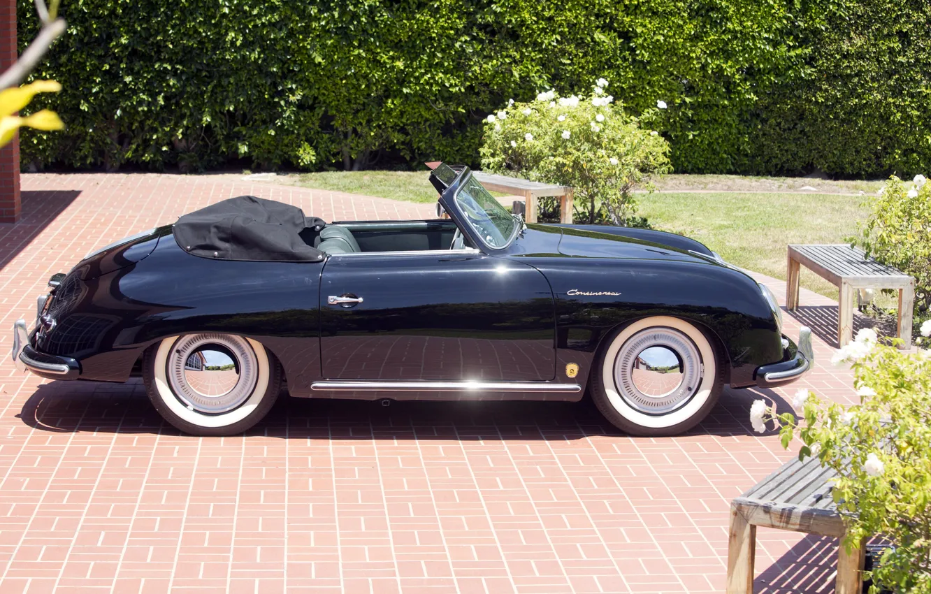 Фото обои Porsche, 1954, classic, 356, Porsche 356 1500 Continental Cabriolet