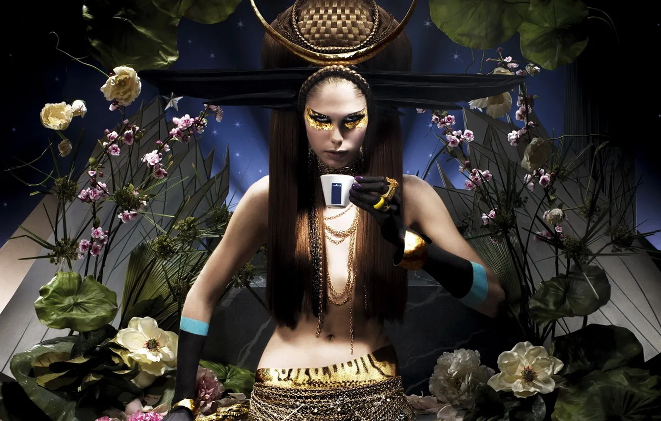 Фото обои чаепитие, фараон, бренд