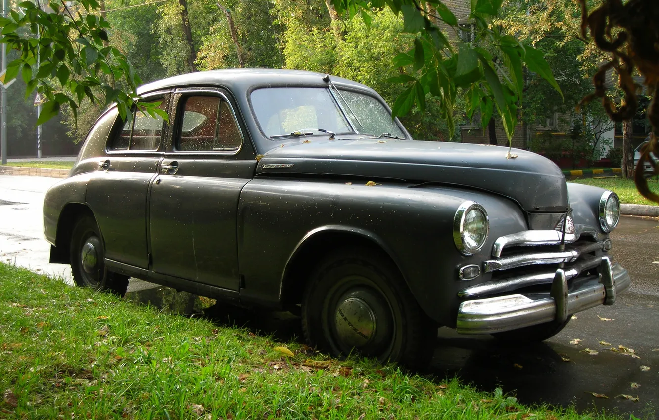 Фото обои машина времени, Победа, настоящий советский автомобиль
