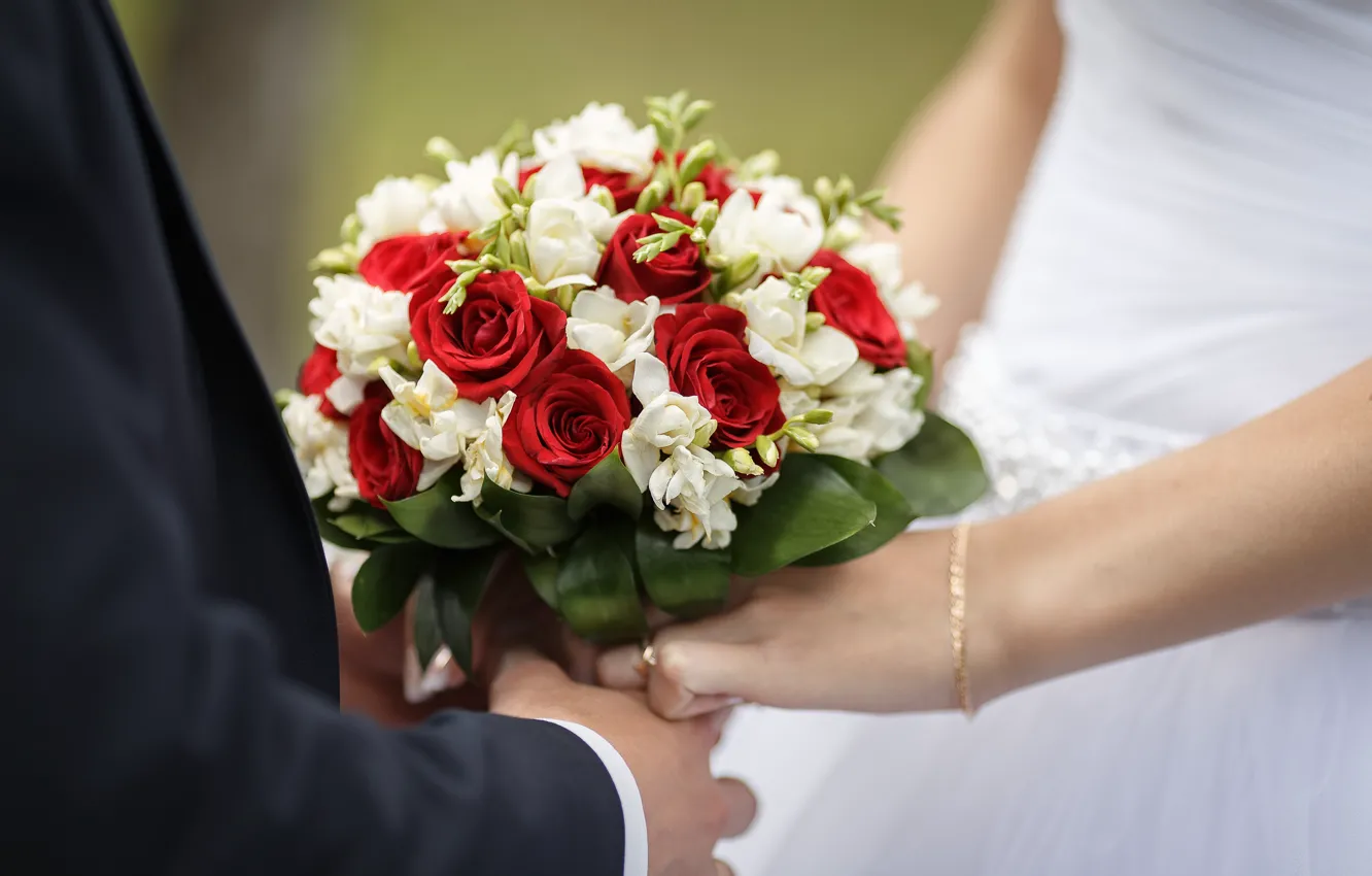 Фото обои цветы, букет, свадьба, bouquet