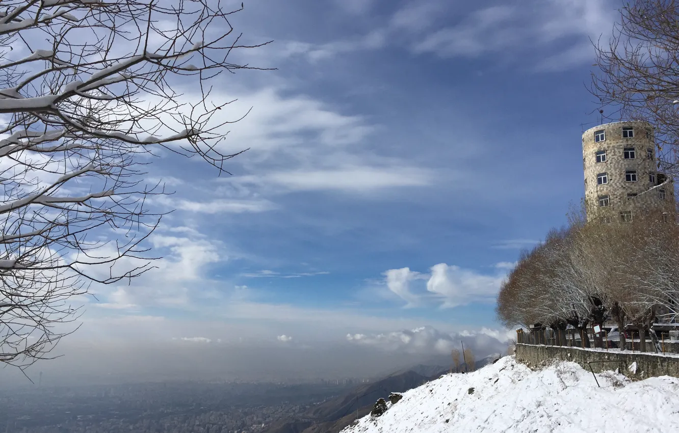 Фото обои Snow, mountain, friday, Tehran