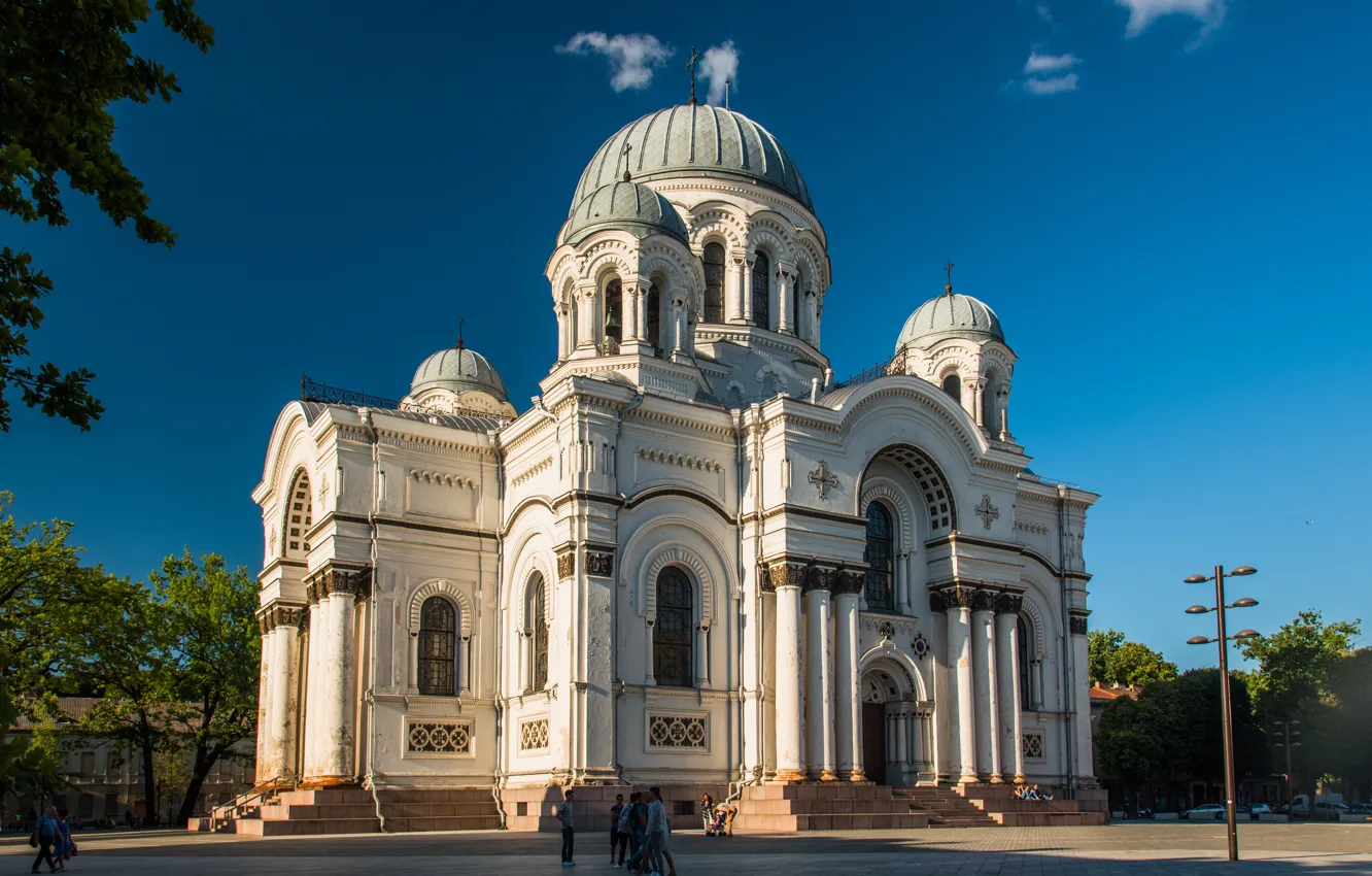 Фото обои церковь, Литва, Каунас