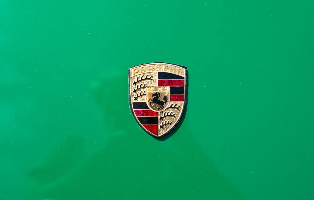 Фото обои знак, логотип, Porsche 914