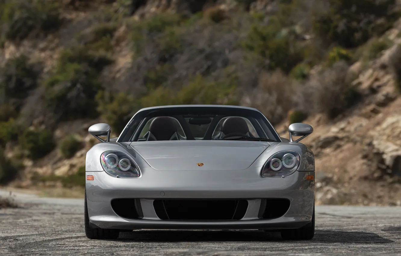 Фото обои Porsche, front, Porsche Carrera GT