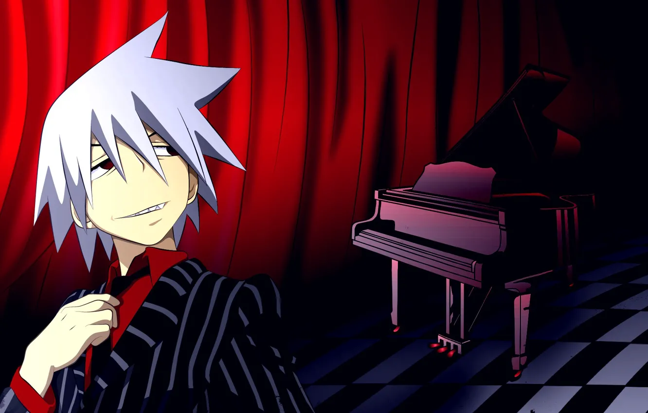 Фото обои аниме, парень, пианино, Пожиратель душ, Soul Eater