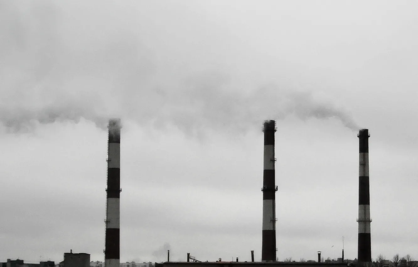 Фото обои город, завод, труба, спб, urban