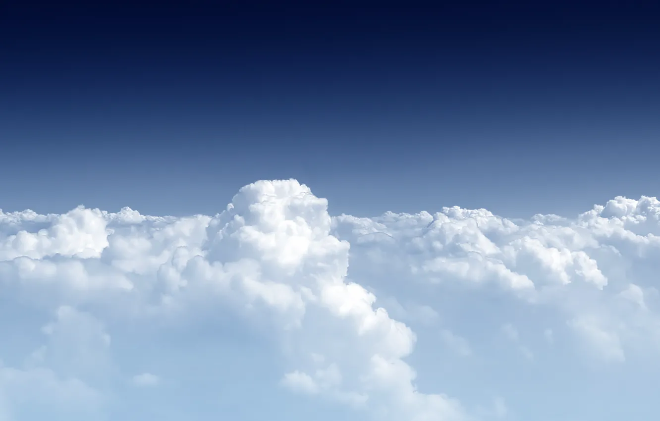 Фото обои облака, высота, стратосфера