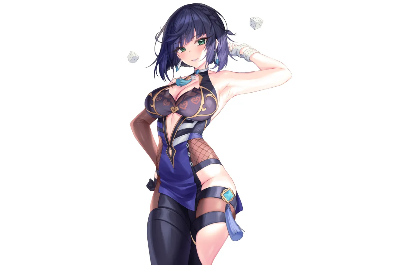 Фото обои girl, hot, sexy, anime, short hair, pretty, babe, armpit
